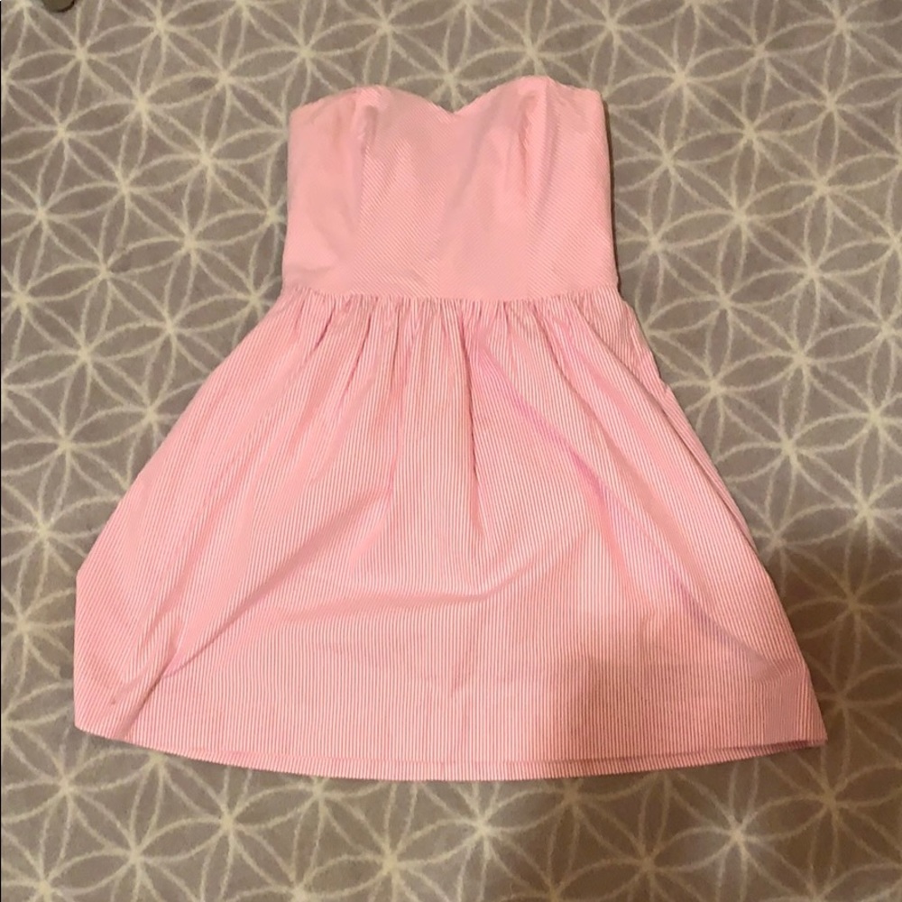 Pink and white striped Lilly dress